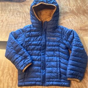 Columbia Kids Blue and Tan Puffer Jacket